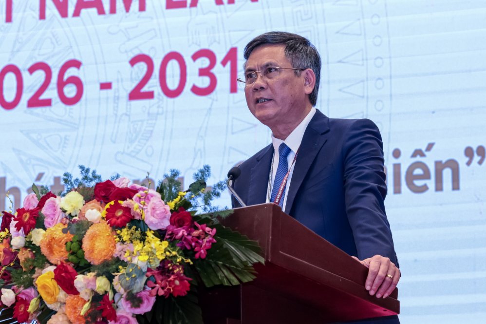 Đồng chí Trần Thắng, Ủy viên Ban Thường vụ Đảng ủy Mặt trận Tổ quốc, các đoàn thể Trung ương, Phó Chủ tịch Ủy ban Trung ương Mặt trận Tổ quốc Việt Nam. Ảnh: Hồng Hải